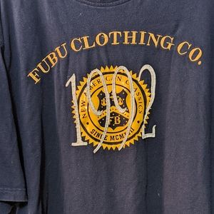 Men's Y2K Fubu Dark Blue T-shirt 3XL